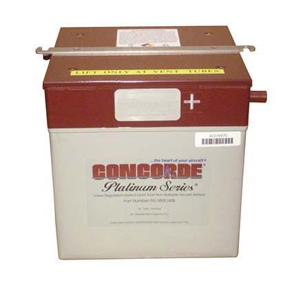 Concorde Rg 380e 40b Premium Aircraft Battery Lead Acid Sealed 24v Batteries Batteries Cells And Accessories Electrical And Lighting All Products Jeppesen Aviation Pilot Shop